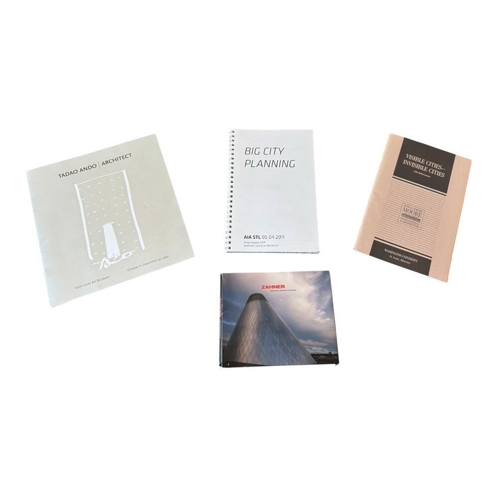 Modern Architecture Booklet Catalog Lot Tadao Ando Zahner AIA STL Kultermann